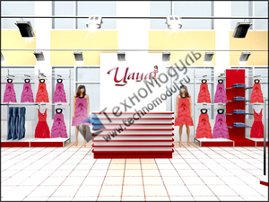 Дизайн магазина женской одежды «Цаца»
